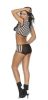 Elegant Moments Rowdy Referee - Mesh Cami Top with Booty Shorts - 82031