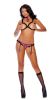 Elegant Moments School Daze - Cupless Bra , Panty With Attached Garters - 82379