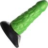 Radioactive Reptile Thick Scaly Silicone Dildo - Green