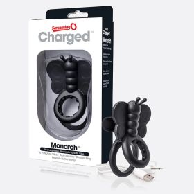 Charged Monarch Wearable Butterfly Black Vibrating Ring
