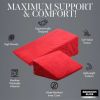 Love Cushion Set Foam Wedge Pillow Set-Red