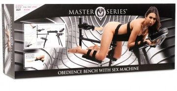 Obedience Bench With Sex Machine - Black