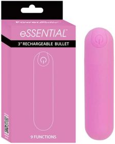 Essential Power Bullet Vibrator 3 inches Pink