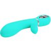 Thomas Super Soft Silicone Rabbit Vibrator - Turquoise