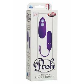 Posh 7 Function Lovers Remote Bullet Vibrator Purple