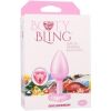 Booty Bling Metal Heart Plug - Small - Pink