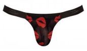 Kiss Me - Micro Thong v - Small/ Medium - Sheer Lips