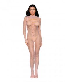 Bodystocking and Shrug Dmnd with added shimmer- One Size - Pink