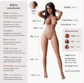 Lover Doll Maria Powered Caramel 5ft 4" - Enhanced