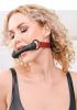 Saffron Silicone Bit Gag- Black/red