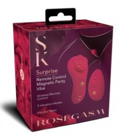 Rosegasm Rose Surprise Panty Vibe - Red