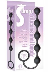 The Nines S Drops Silicone Anal Beads Black