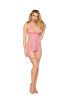 Garter Slip and G-String Dmnd - One Size - Petal Pink