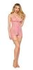 Garter Slip and G-String Dmnd - One Size - Petal Pink