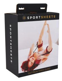 Sportsheets Saffron Thigh Sling Black Red Sex Position Strap