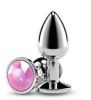 Rear Assets Silver Small Pink Gem