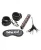 Bang - Bondage Kit- XL Bullet, Cuffs, Tickler and Blindfold - Black