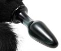 Tailz Midnight Fox Tail Glass Anal Plug Black