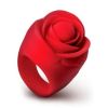 Rose Ring Discreet Finger Vibrator - Red
