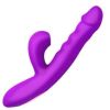 Thrusting and Sucking Rabbit Vibrator - Purple