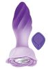 Goddess Remote Control Rotating Jewel Plug - Purple