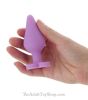 Naughty Candy Heart Purple Butt Plug