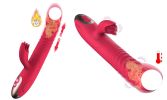 Heated 2 In1 Dildo Vibrator G Spot Stimulation Licking Massager 10 Modes