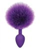 Cottontails Bunny Tail Silicone Butt Plug Purple