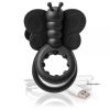 Charged Monarch Wearable Butterfly Black Vibrating Ring