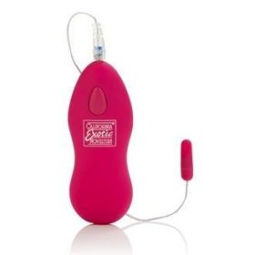 Whisper Micro Bullet – Self Heating Wired Pocket Bullet Vibrator - Remote Control Sex Toys for Couples - Adult Egg Massager - 1.25 Inch - Pink