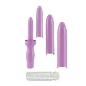Dr. Laura Berman Intimate Basics - Dilator Set Purple Dilator with 4 Sizes Plus Sleeve