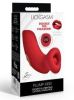 Plump Kiss Sucking and Vibrating Clitoral Stimulator - Red