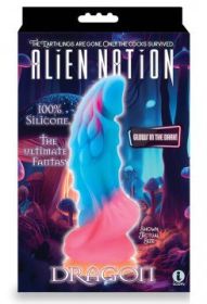 Alien Nation Dragon Silicone Glow in the Dark Creature Dildo- Multicolor