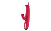 Heated 2 In1 Dildo Vibrator G Spot Stimulation Licking Massager 10 Modes