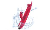 Heated 2 In1 Dildo Vibrator G Spot Stimulation Licking Massager 10 Modes