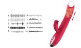 Heated 2 In1 Dildo Vibrator G Spot Stimulation Licking Massager 10 Modes