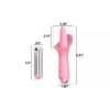 Pink 10 Freq Powerful Clitoral G spot Stimulator Tongue Vibrator Sex Toy