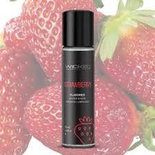 Wicked Aqua Water Based Flavored Lubricant Strawberry 1oz