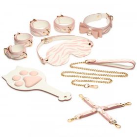 Pink Kitty Bondage Set- White/pink