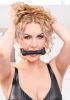 Saffron Silicone Bit Gag- Black/red
