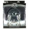 Hinder Breathable Silicone Ball Gag With Nipple Clamps