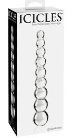Icicles No 2 Glass Anal Beads Clear