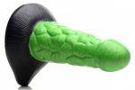 Radioactive Reptile Thick Scaly Silicone Dildo