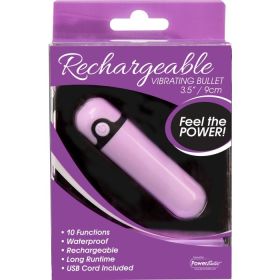 Simple & True Rechargeable Bullet Vibrator Purple