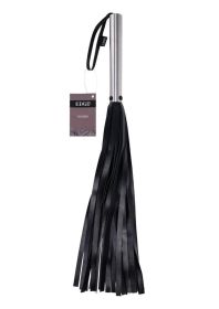 Edge Flogger- Black / Silver