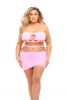 Net Worth 2pc Bandeau Set - Queen - Pink