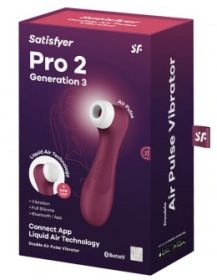Satisfyer Pro 2 Generation 3 Connect App Liquid Air Technology - Wine Red