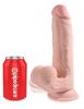 9 Inch Triple Density Cock With Swinging Balls - Light