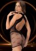 Halter Top Mini Dress - One Size - Black