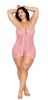 Garter Slip and G-String Dmnd - Queen Size - Petal Pink